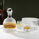 Decanter de Vinho em Cristal Giratório com Tampa Elegante
