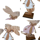 Detalhes da Decoração de Páscoa Casal Coelho Aconchego 