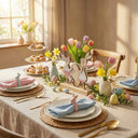 Decoração de Páscoa Casal Coelho Feliz Páscoa Casa Splendida