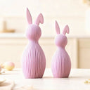 Decoração de Páscoa Kit Coelhos Orelha Dobrada Rosa