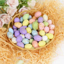 Decoração de Páscoa Mini Ovos com Glitter Casa Splendida