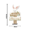Medida Decoração Feliz Pascoa para Mesa MDF 