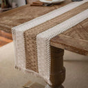 Caminho de Mesa Boho com Franja em Algodão Casa Splendida