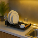 Escorredor de Louça Retrátil Slim com Bandeja e Porta Talheres Casa Splendida