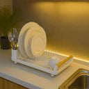 Escorredor de Louça Retrátil Slim com Bandeja e Porta Talheres Casa Splendida