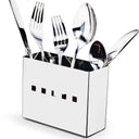 Escorredor de Louça Inox Premium com Porta Talheres 16 e 20 Pratos Casa Splendida