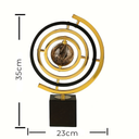 Escultura Globo Orbital Luxo Casa Splendida