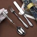 Faqueiro Inox Royal Classic 30 Peças Casa Splendida com garfo, faca e colher em aço inox de alto brilho
