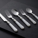 Faqueiro Inox Marfim Pérola 30 Peças Casa Splendida