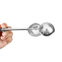 Infusor de chá com cabo e esfera perfurada em inox, tipo pinça, prático e reutilizável – Casa Splendida