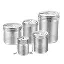Infusores cilíndricos em inox com corrente, malha fina e tampa rosqueável – disponíveis em 5 tamanhos – Casa Splendida