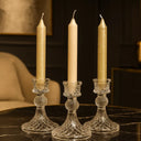 Kit 4 Castiçais de Vela de Vidro Premium – Casa Splendida