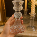 Kit 4 Castiçais de Vela de Vidro Premium – Casa Splendida