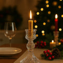 Kit 4 Castiçais de Vela de Vidro Premium – Casa Splendida