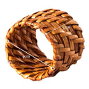Anel de guardanapo em rattan claro com trançado artesanal, estilo rústico e atemporal Casa Splendida