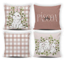 Kit 4 Capas de Almofada Decorativas Encanto de Páscoa Rosé Casa Splendida