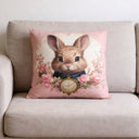 Kit 4 Capas de Almofada Páscoa Coelhos Elegance