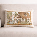 Capa Decorativa de Páscoa com Coelhos 