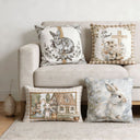 Kit 4 Capas de Almofada Páscoa Ele Vive 45x45 Casa Splendida