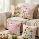 Kit 4 Capas de Almofada de Páscoa 45x45 Estampa Encantadora