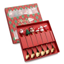 Opções do Kit Talheres de Natal Encantado Casa Splendida caixa vermelha