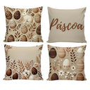 Kit 4 Capas de Almofada Decorativas Doçura de Páscoa Casa Splendida
