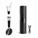 Kit Abridor de Vinho Elétrico Recarregável USB com Acessórios Casa Splendida