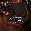 Kit Abridor de Vinho com Maleta Sommelier 9 Peças Casa Splendida