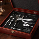 Kit Abridor de Vinho com Maleta Sommelier 9 Peças Casa Splendida