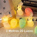 Luz de Corda Páscoa com Ovos Iluminados 3m 