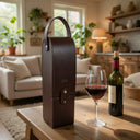 Porta Vinho Couro com Chaveiro Personalizado Casa Splendida