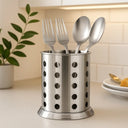 Porta‑talheres Inox Ventilado Dourado/Prata Casa Splendida