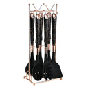 Conjunto premium de 8 utensílios de cozinha em silicone com suporte organizador Casa Splendida, resistente ao calor e elegante.