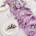 Caminho de mesa de gaze cheesecloth estilo rústico-elegante para decoração de casamentos, festas e mesa posta – Casa Splendida