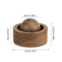 difusor de óleo essencial em madeira nogueira com esfera removível para aromaterapia