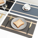 Jogo Americano PVC Luxo Fio Dourado Casa Splendida