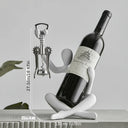 Suporte para Vinho com Escultura Decorativa Moderna Casa Splendida
