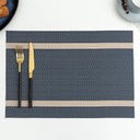 Jogo Americano PVC Luxo Fio Dourado Casa Splendida
