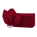 Guardanapo de cetim vinho 30x30cm para decoração de mesa luxuosa