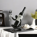 Suporte para Vinho com Escultura Decorativa Moderna Casa Splendida