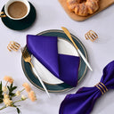 Guardanapo de cetim roxo 30x30cm para jantares especiais
