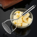 amassador de batatas em aço inox 25,3 cm com base de malha 8 cm – Casa Splendida