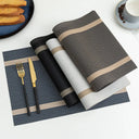 Jogo Americano PVC Luxo Fio Dourado Casa Splendida