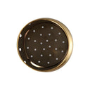 Detalhe da base perfurada do porta‑talheres inox ventilado