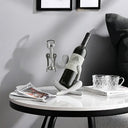 Suporte para Vinho com Escultura Decorativa Moderna Casa Splendida