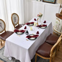 Guardanapo de cetim vinho 30x30cm para decoração de mesa luxuosa