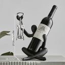 Suporte para Vinho com Escultura Decorativa Moderna Casa Splendida