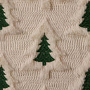 Kit 2 Peças Capa de Almofada de Natal Pinheiros Coloridos em Pelúcia 45x45 cm