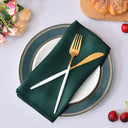 Guardanapo de cetim verde floresta 30x30cm para decoração natural