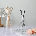 difusor aromático de vidro transparente e cinza 145ml, design minimalista para decoração e aromaterapia